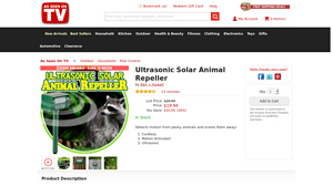 Bell + Howell - Ultrasonic Solar Animal Repeller