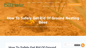 Bee Hunter - Ground Nesting Bee Control