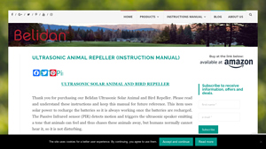 Belidan - Ultrasonic Solar Animal Repeller