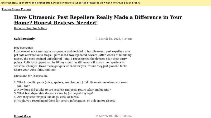 Have Ultrasonic Pest Repellers Really Made a Difference in Your ...
