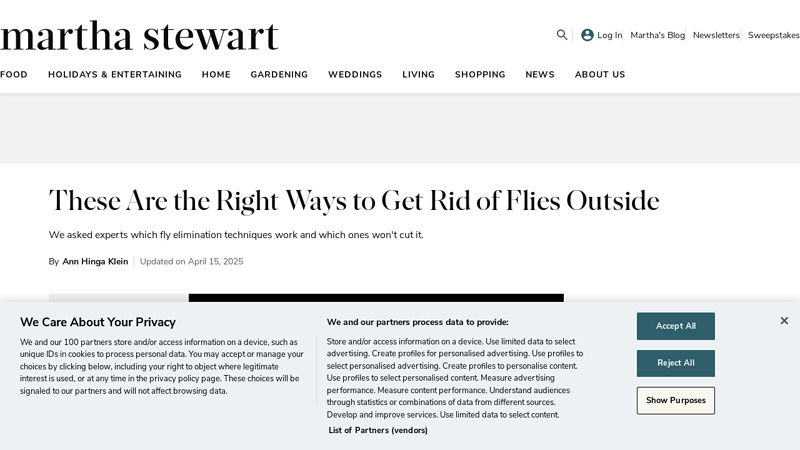 How to Get Rid of Flies Outside - Martha Stewart