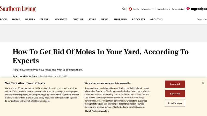 How To Get Rid Of Moles In Your Yard, According To Experts