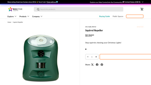 Big Star Lights - Squirrel Repeller