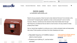 Bird-X - Deer Gard Ultrasonic Deer Repeller