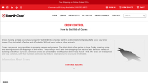 Bird B Gone - Crow Control Solutions