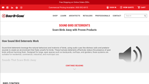 Bird B Gone - Sound Bird Deterrents