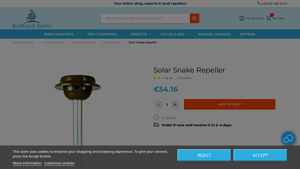 BirdGard - Solar Snake Repeller