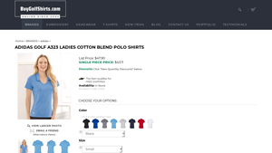 Adidas - A323 Ladies Cotton Blend Polo Shirts