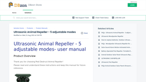 DBZon - Ultrasonic Animal Repeller