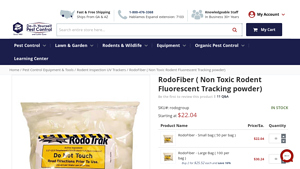 DIY Pest Control - Rodofiber Non-Toxic Rodent Tracking Powder