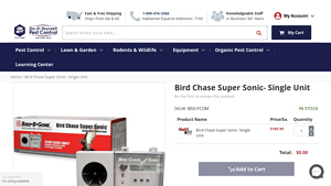 DIY Pest Control - Bird Chase Super Sonic