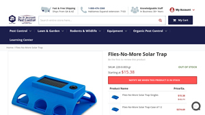 DIY Pest Control - Flies No More Solar Trap
