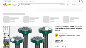 Snake Repellent - Solar-Powered Sonic Deterrent