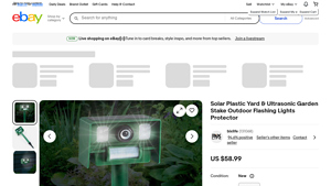 Unbranded - Solar Plastic Yard & Ultrasonic Garden Stake