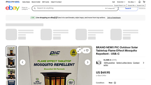 PIC - Outdoor Solar Tabletop Mosquito Repellent