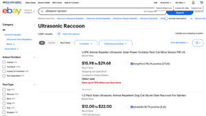 Ultrasonic Raccoon Repellent - Effective Garden Solution