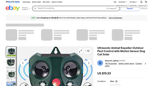 Ultrasonic Animal Repeller - Outdoor Pest Control