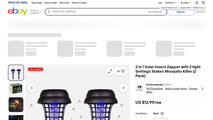 Solar Insect Zapper - 2 in 1 Mosquito Killer