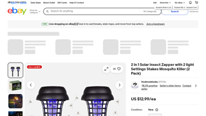 Ideaworks - 2 in 1 Solar Insect Zapper
