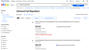 eBay - Infrared Cat Repellent