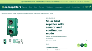 Ecorepellers - Solar Bird Repeller