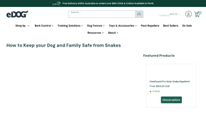 Edog Australia - Dog Safe Snake Repellents