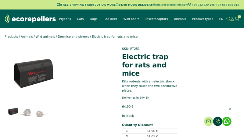 Electric trap for rats and mice | Ahuyentando
