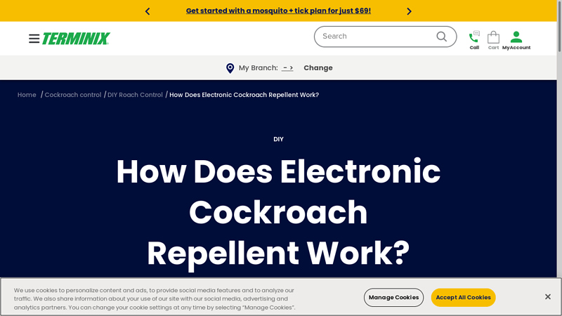 How Does Electronic Cockroach Repellent Work? - Terminix