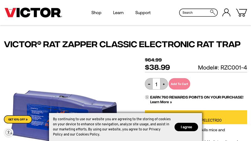 Victor® Rat Zapper Classic Rat Trap | RZC001-4