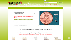 Pest Supply - Recommended Springtail Control Products