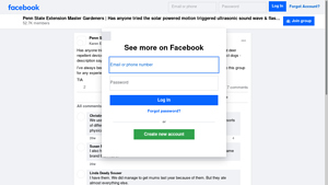 Facebook - Solar Motion-Triggered Deer Repellent