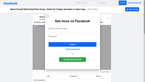 Facebook - Frog Repellent Solution