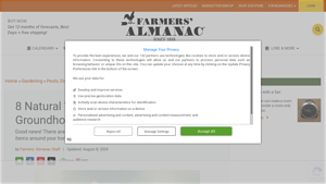 Farmers Almanac - Natural Groundhog Solutions