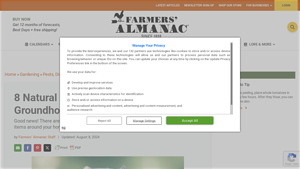 Farmers Almanac - Natural Groundhog Deterrents