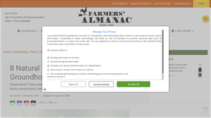 Farmers Almanac - Groundhog Control Tips