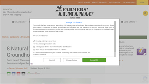 Farmers Almanac - Natural Groundhog Remedies
