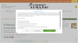 Farmers Almanac - Natural Groundhog Control