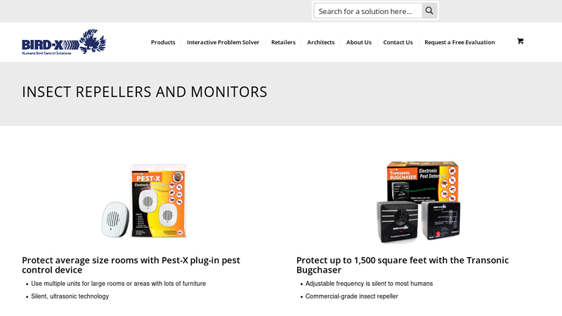 Electronic Bug Repellent | Ultrasonic Insect Control Products - Bird-X