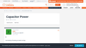 All About Circuits - Capacitor Energy Solutions