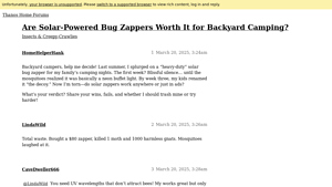 Thanos Home - Solar-Powered Bug Zappers