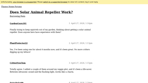 Thanos Home - Solar Ultrasonic Animal Repeller