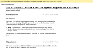 Thanos Home - Ultrasonic Pigeon Repellent
