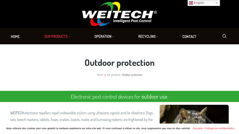 Outdoor protection - Intelligent pest control / Répulsifs à ultrason