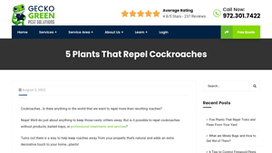 Gecko Green - Natural Roach Repellents