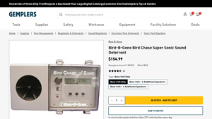 Gemplers - Bird B Gone Super Sonic Sound Deterrent