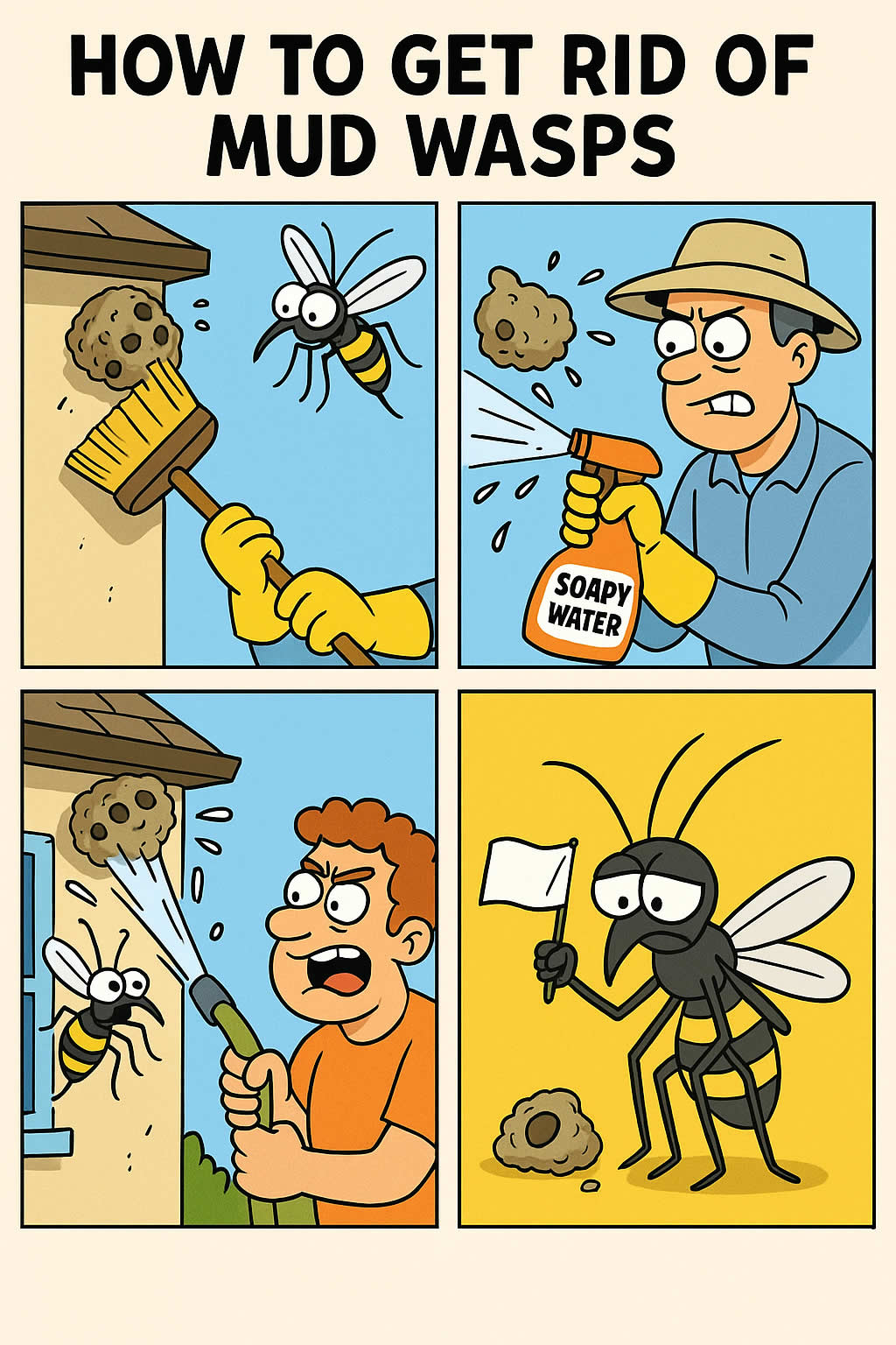 Illustrative image for get rid of mud bees