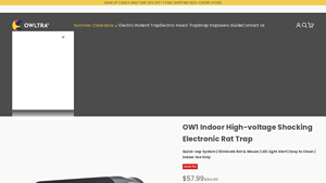 Hiowltra - OW1 Indoor High-voltage Shocking Electronic Rat Trap