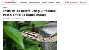 House Digest - Ultrasonic Snake Repellents