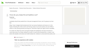 Houzz - Armadillo Feeding Tips