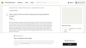 Houzz - Groundhog Repellant Recipe